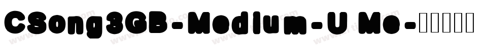 CSong3GB-Medium-U Me字体转换